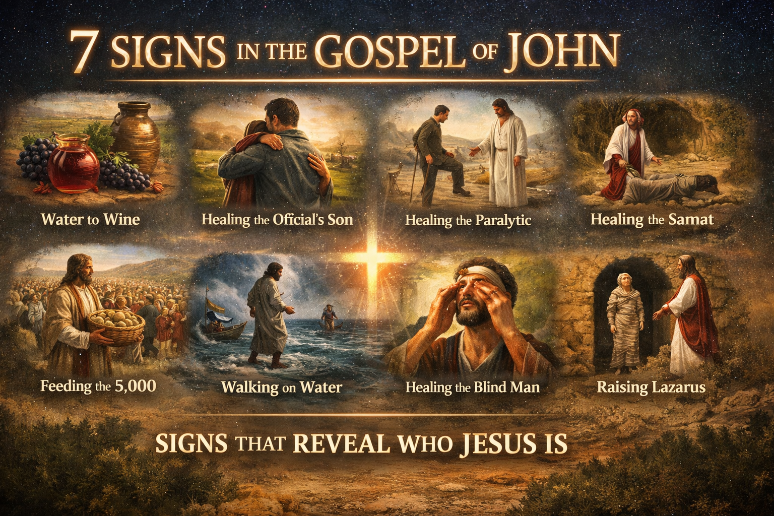 7 Signs in John’s Gospel: Complete List and Meaning